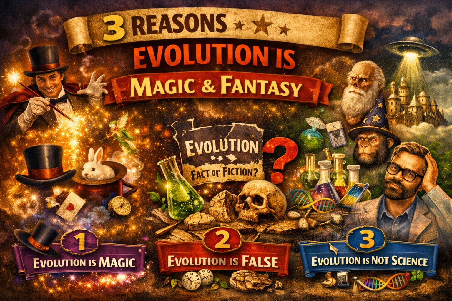 3 Reasons Why the Theory of Evolution Is false