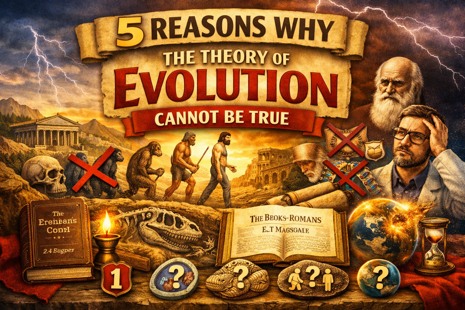 5 Reasons why the theory of evolution cannot be true