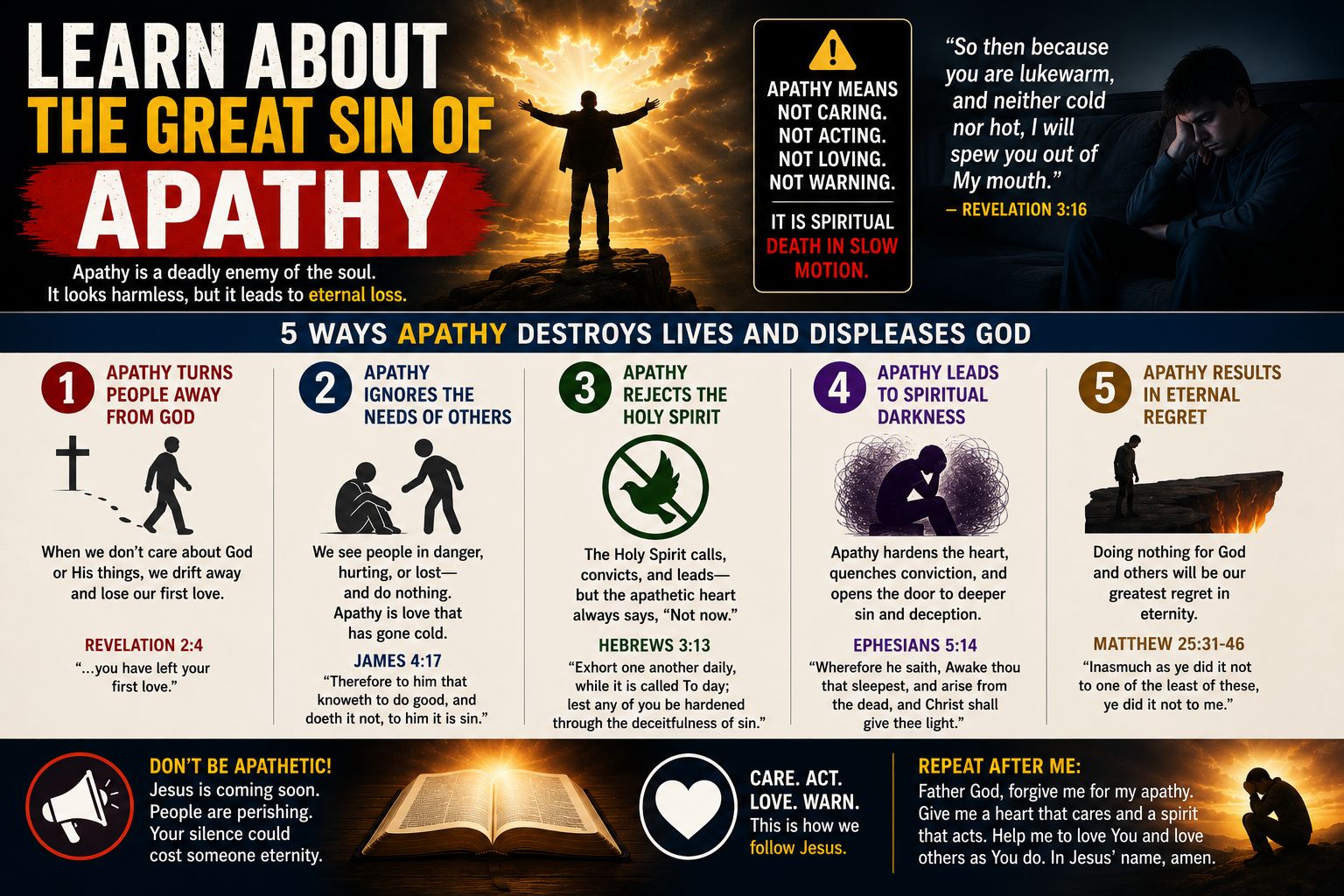 5 Reasons Why Apathy Will Bring God’s Judgment Upon the World