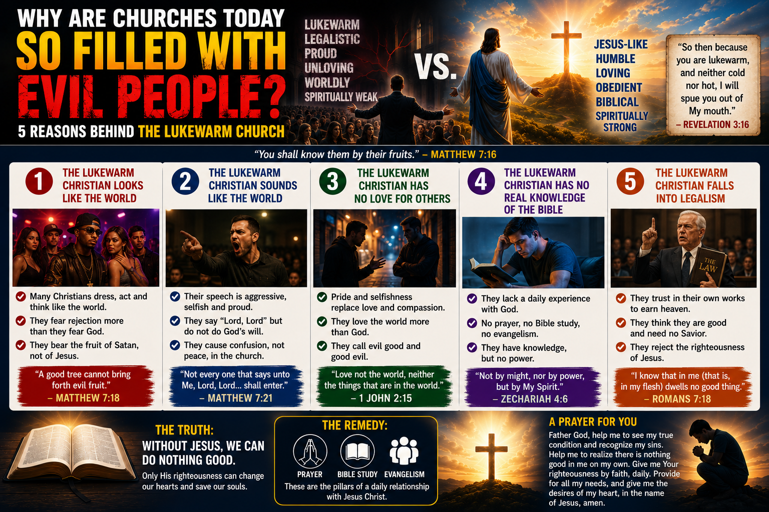 Why the Churches Today Are So Filled with Evil People