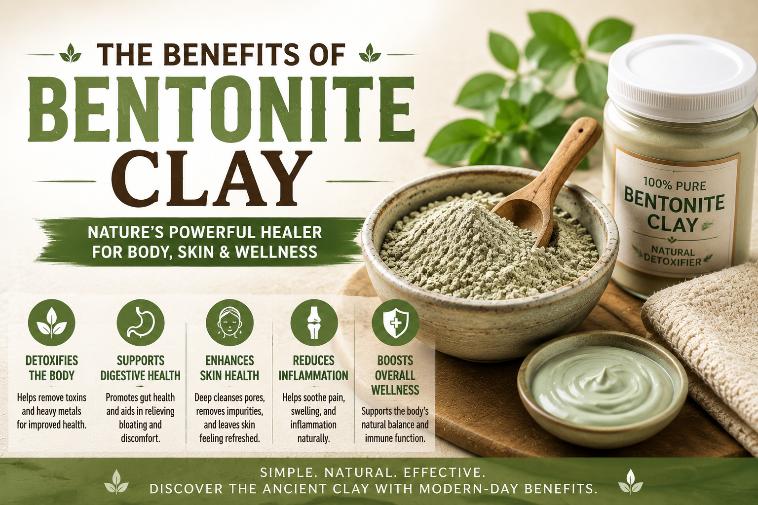 Benefits of bentonite clay