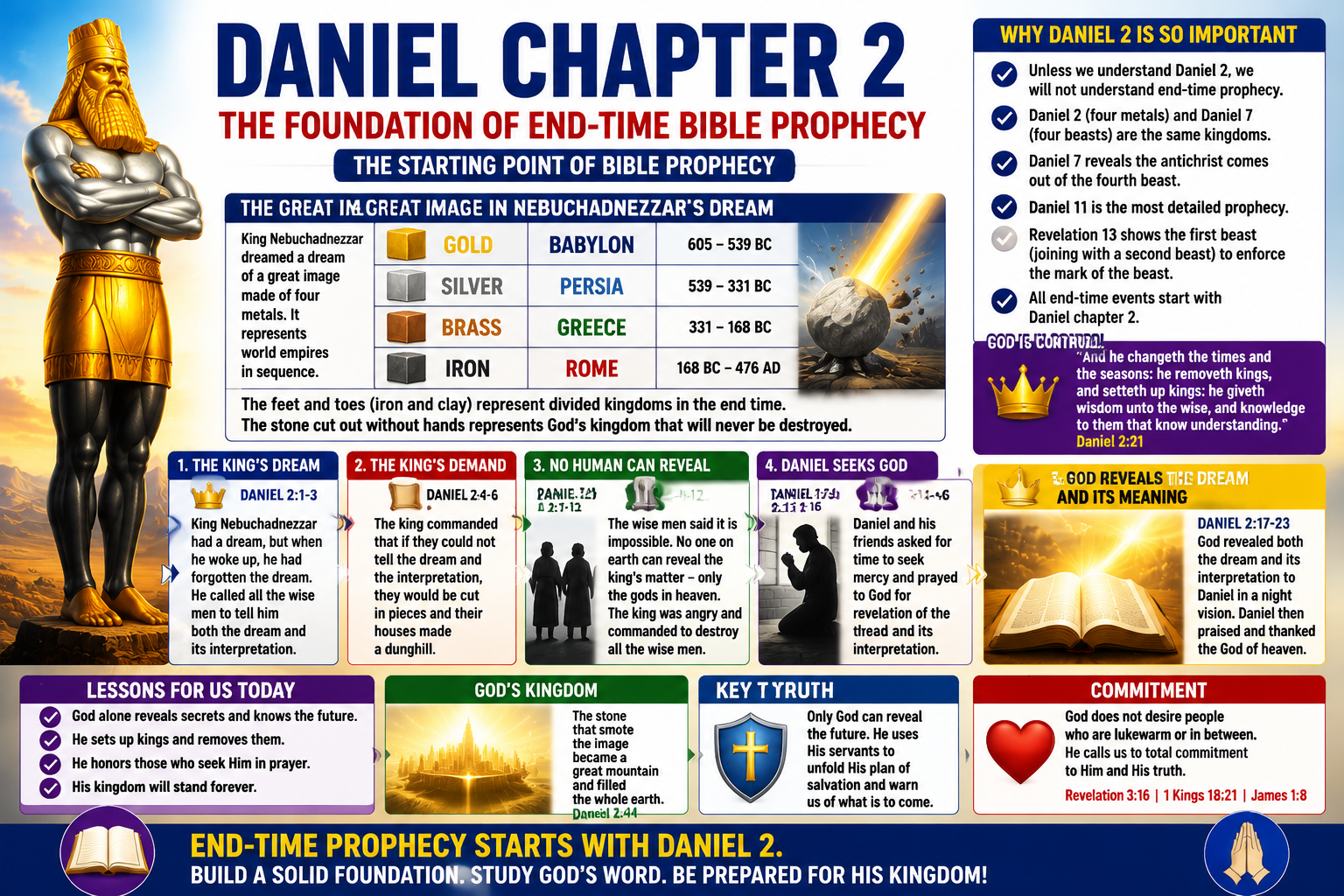 Daniel Chapter 2 Commentary: The Foundation of End-Time Bible Prophecy