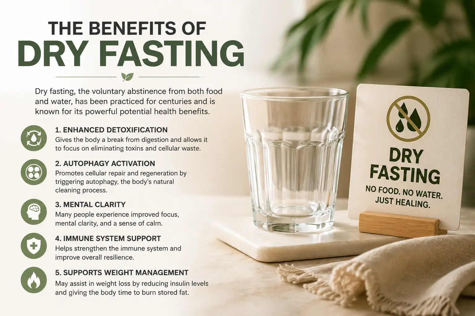 Dry Fasting for Health: Benefits, Tips, and What to Know