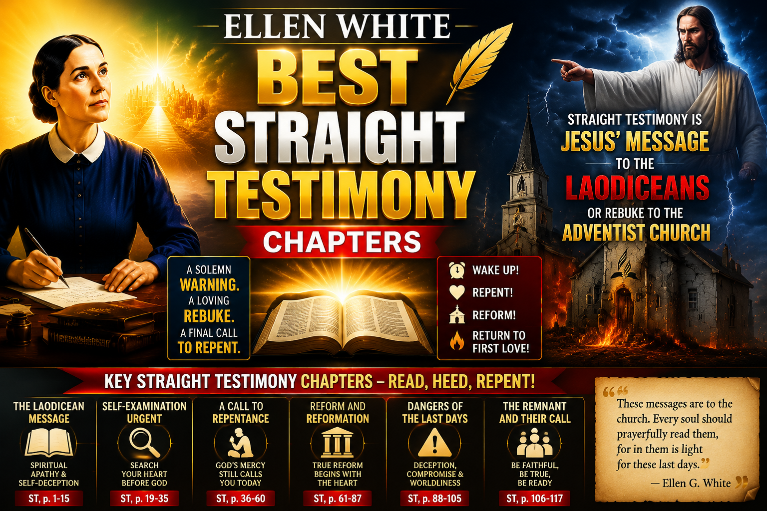 Ellen g White straight testimony chapters 