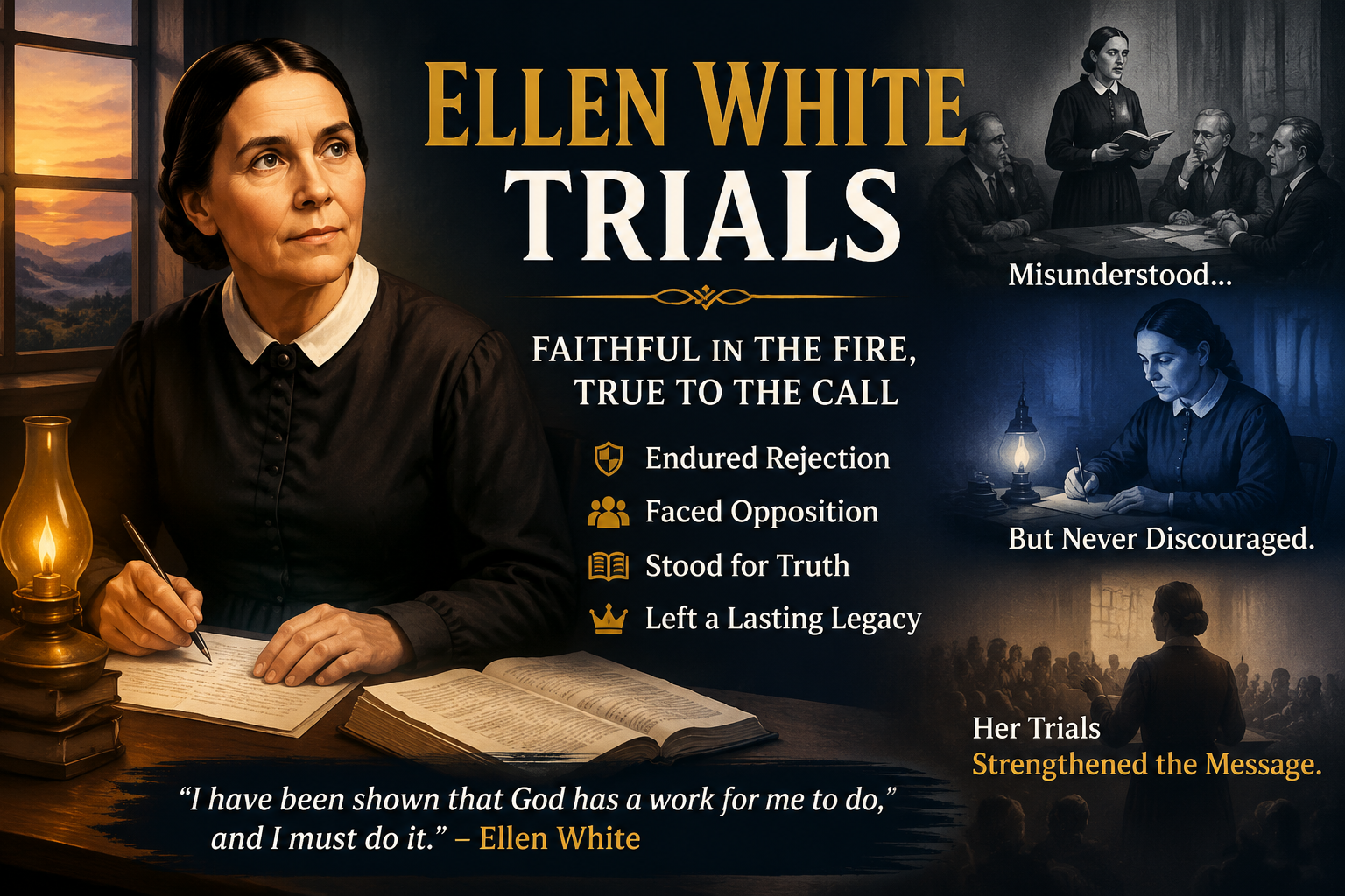 Ellen G White on trials and tribulations