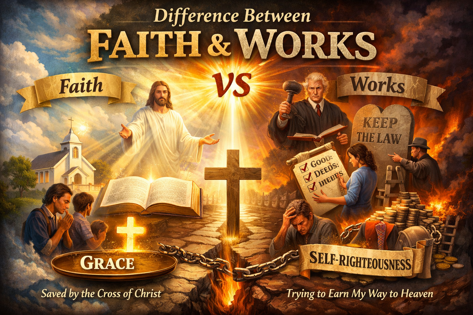 What Is the Difference Between Faith and Works in the Bible?,
