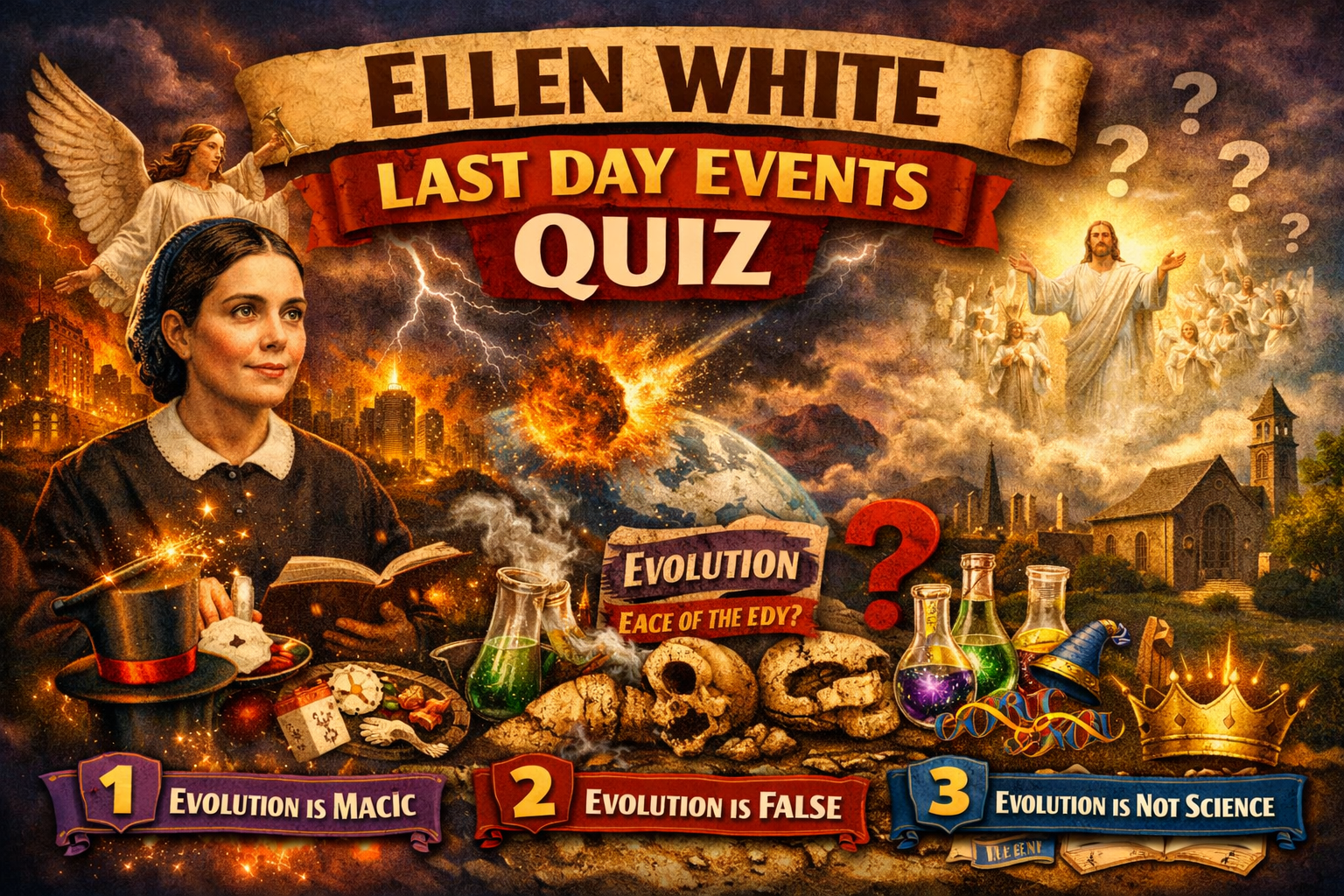 Last day events Ellen G White quiz