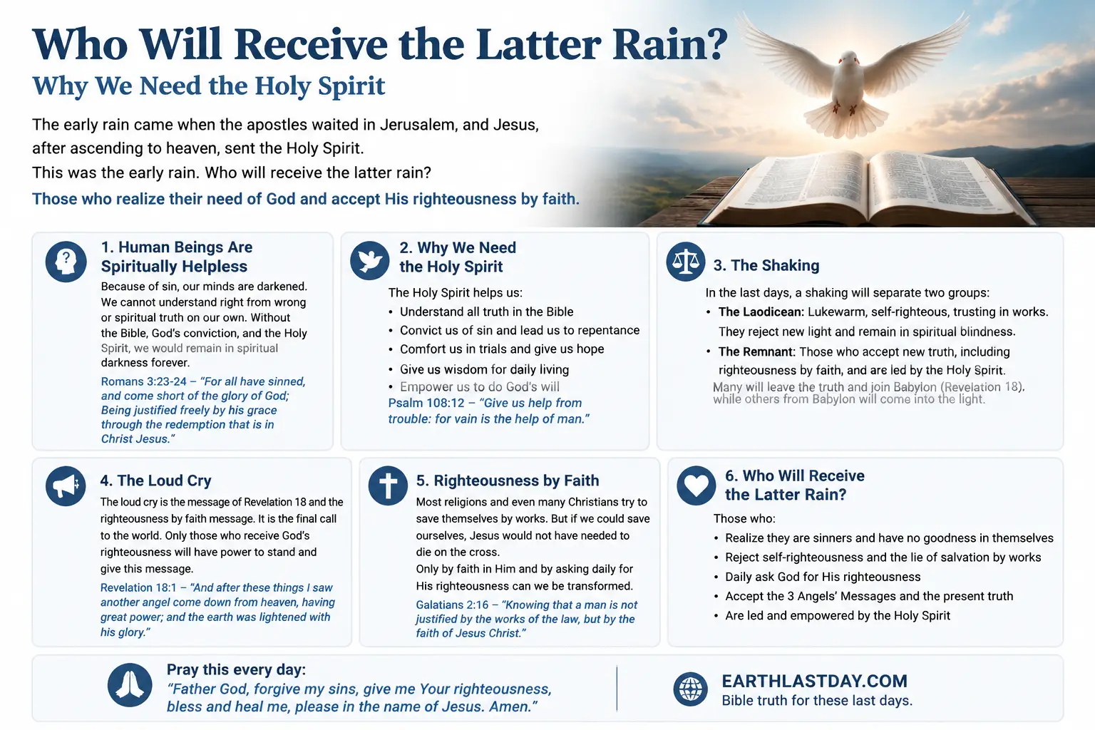 Who will receive the latter rain ?