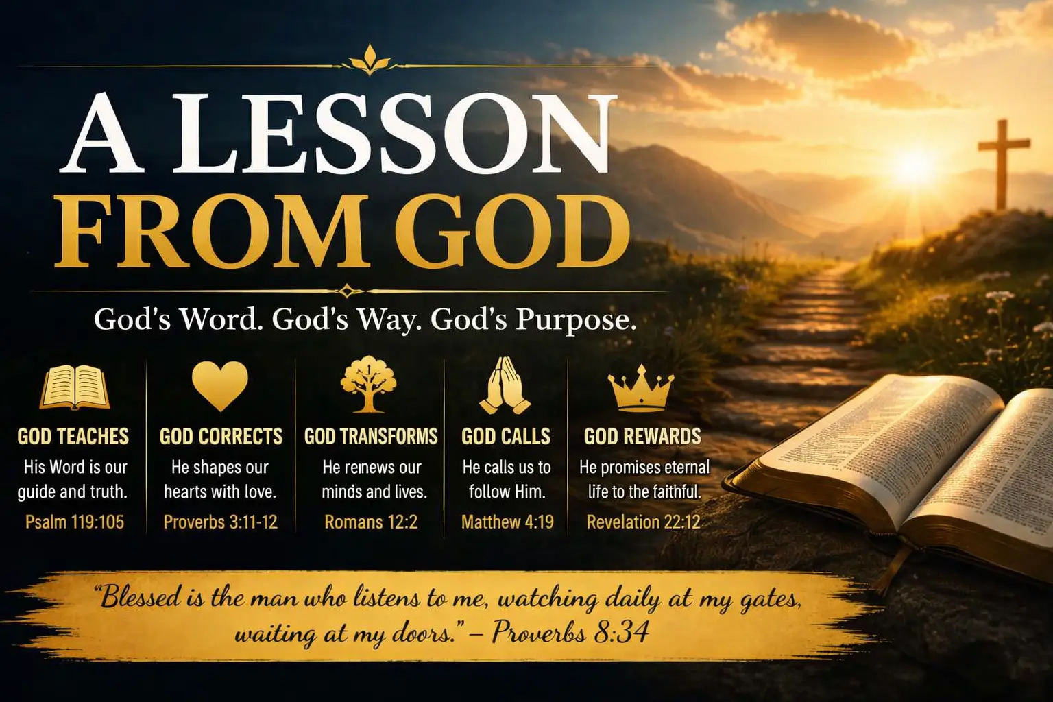 What Is a Lesson We Can Learn About Who God Is From the Bible?