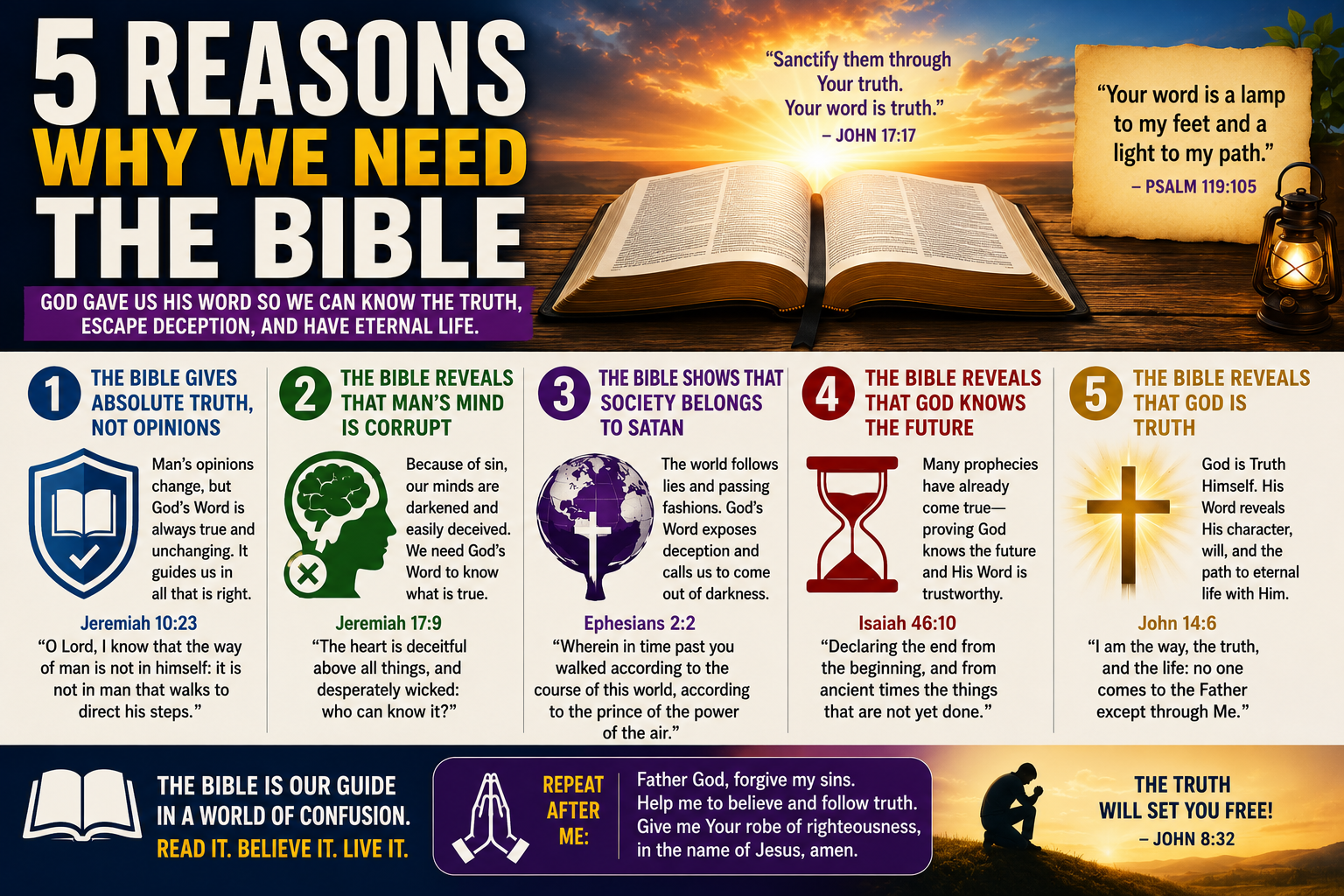 Why God Gave Us the Bible: 5 Reasons We Need Scripture to Know the Truth