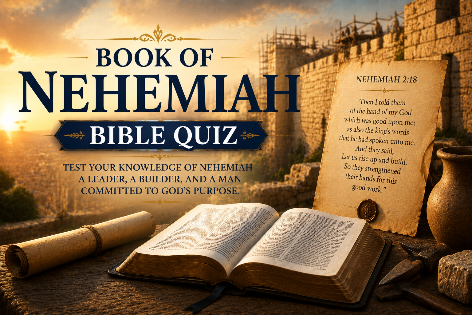 Book of Nehemiah Bible quiz,