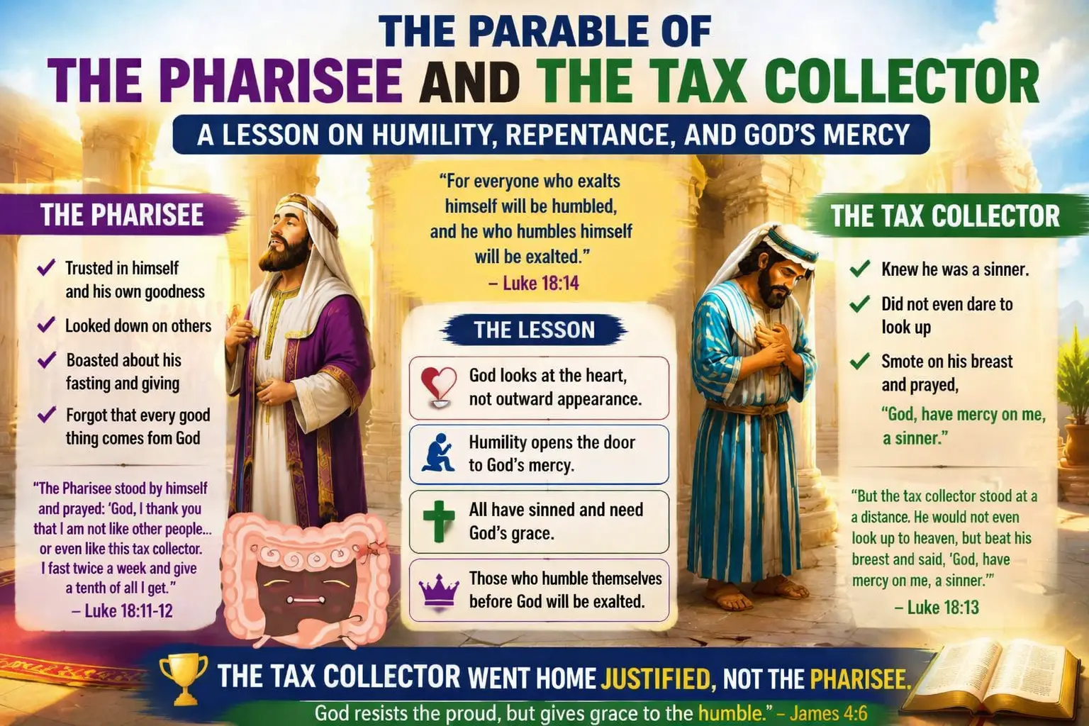 The parable of the and the pharisee and the tax collector