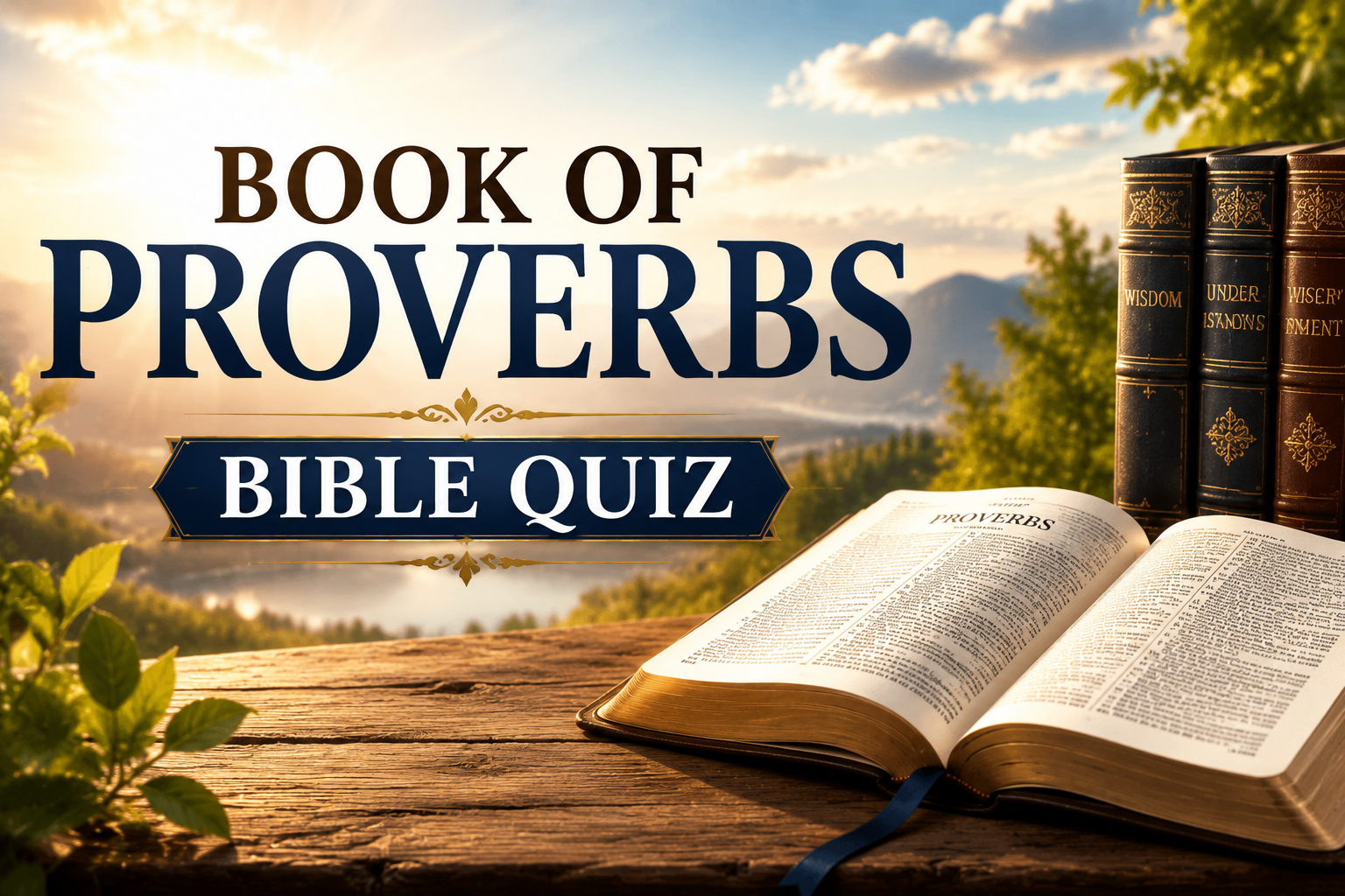 Book of proverbs bible quiz