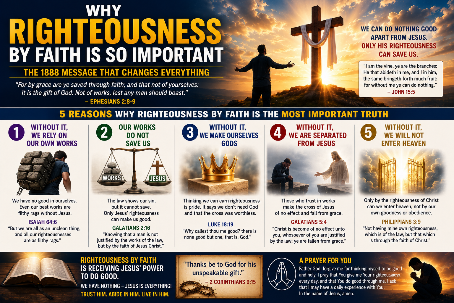 The 1888 Message: Why Righteousness by Faith Is the Most Important Bible Truth