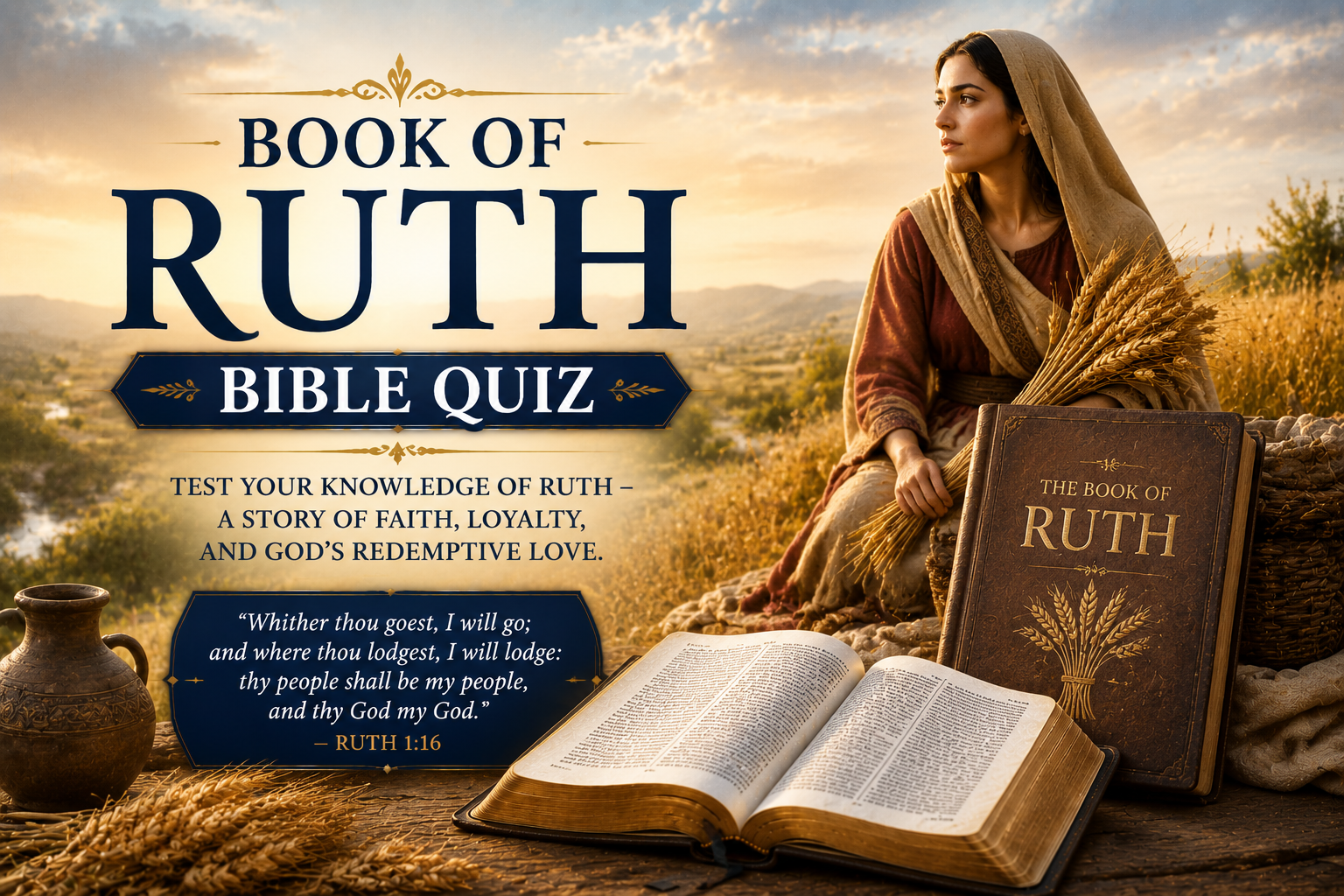 book of Ruth Bible quiz,