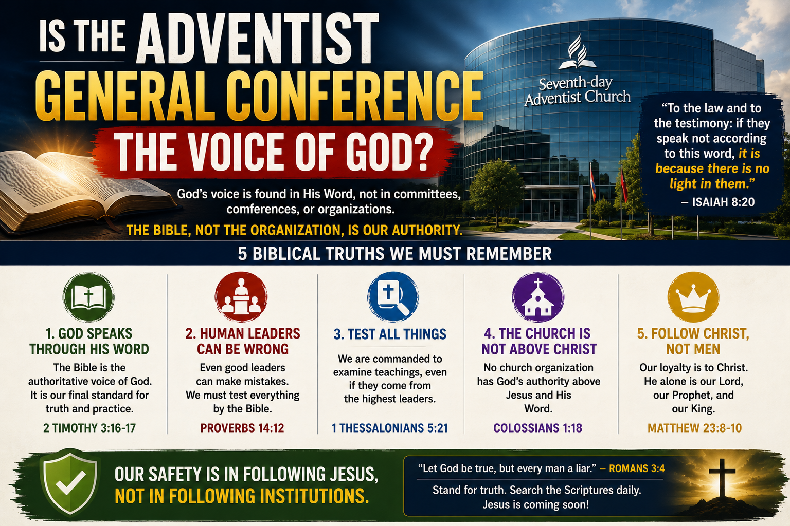 Why the Seventh-day Adventist General Conference Is No Longer the Voice of God