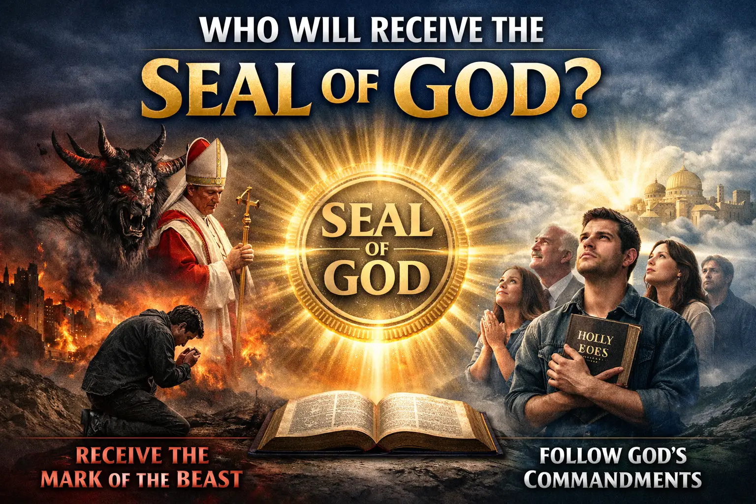 Who will receive the seal of God ?