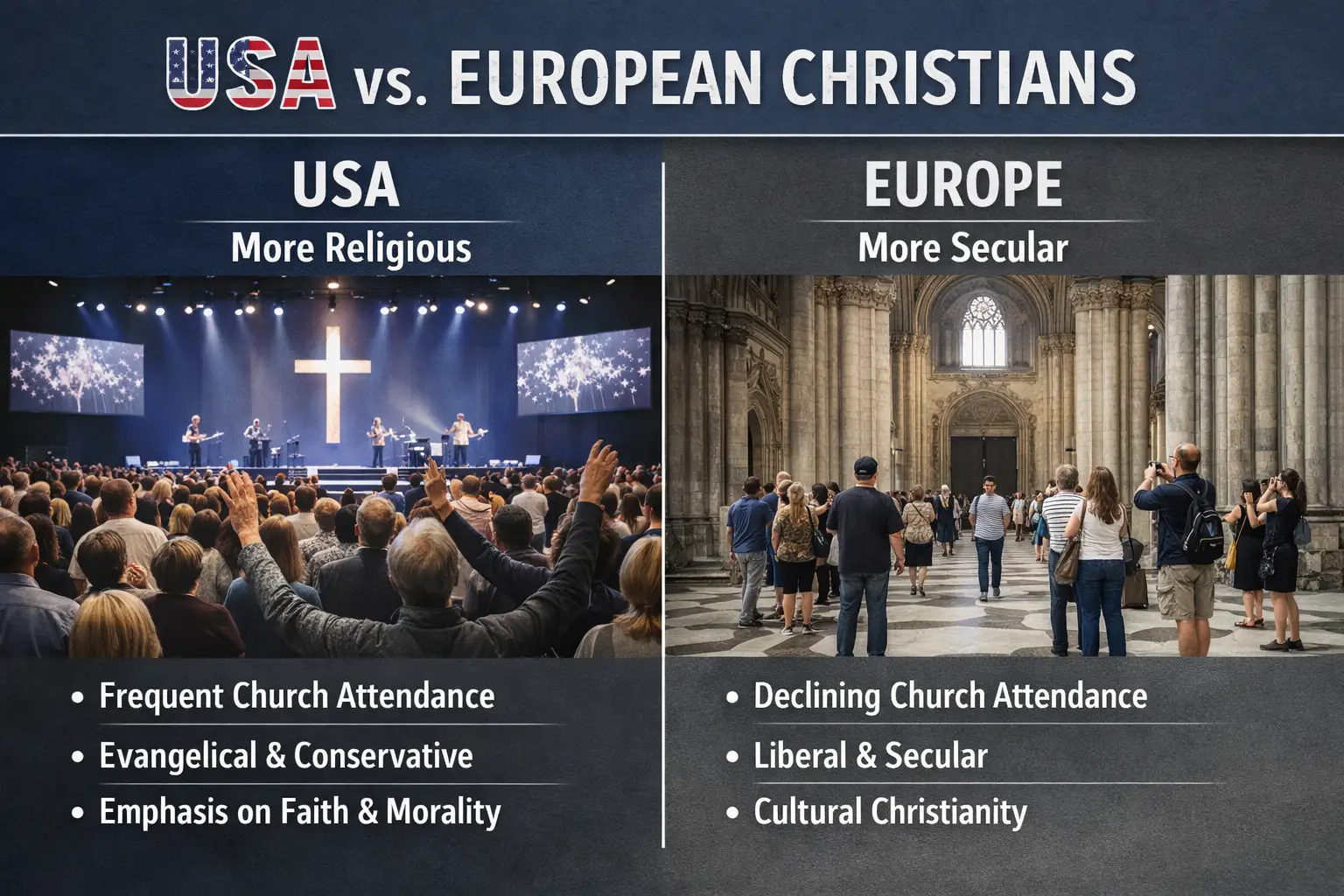 American Christianity vs European Christianity — What Does the Bible Really Say?