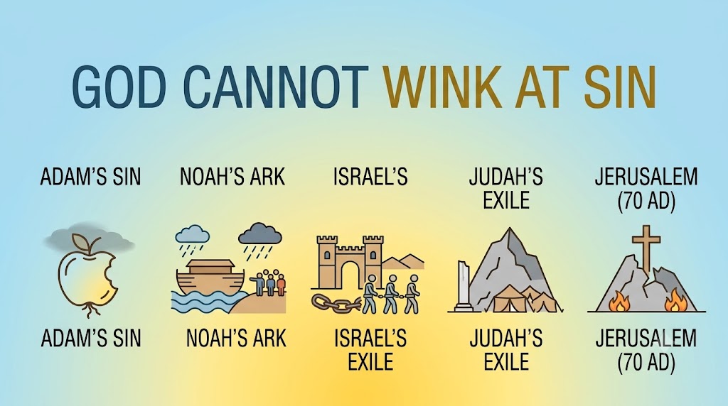 5 Reasons Why God Cannot Wink at Sin — Bible Verse Sermon
